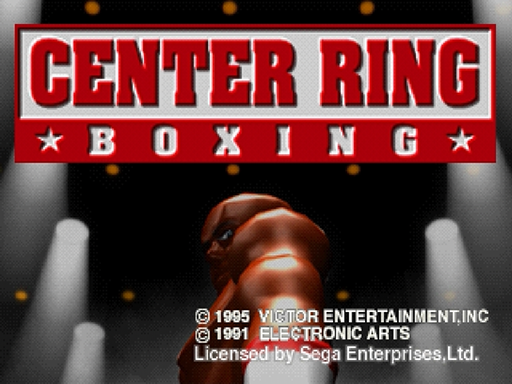 Center Ring Boxing title screen for Sega Saturn